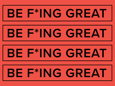 F*ing Great brand collateral consulting flat grunge outreach print realestate recruitment red redesign