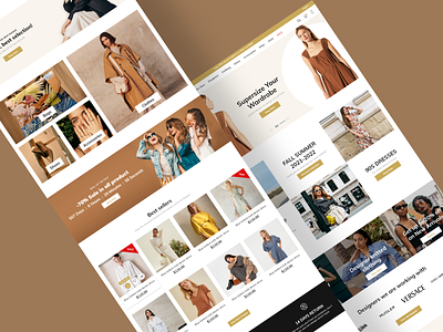 Ecommerce Website Design branding design ecommerce ecommerce website design landing page ui uiux user interface website design