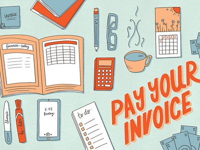 Pay Your Invoice design illustration