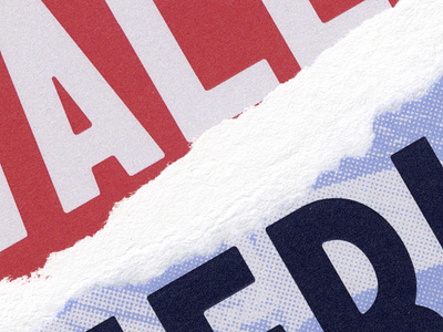 Torn Poster Crop design detail graphic design paper poster print texture torn type typography
