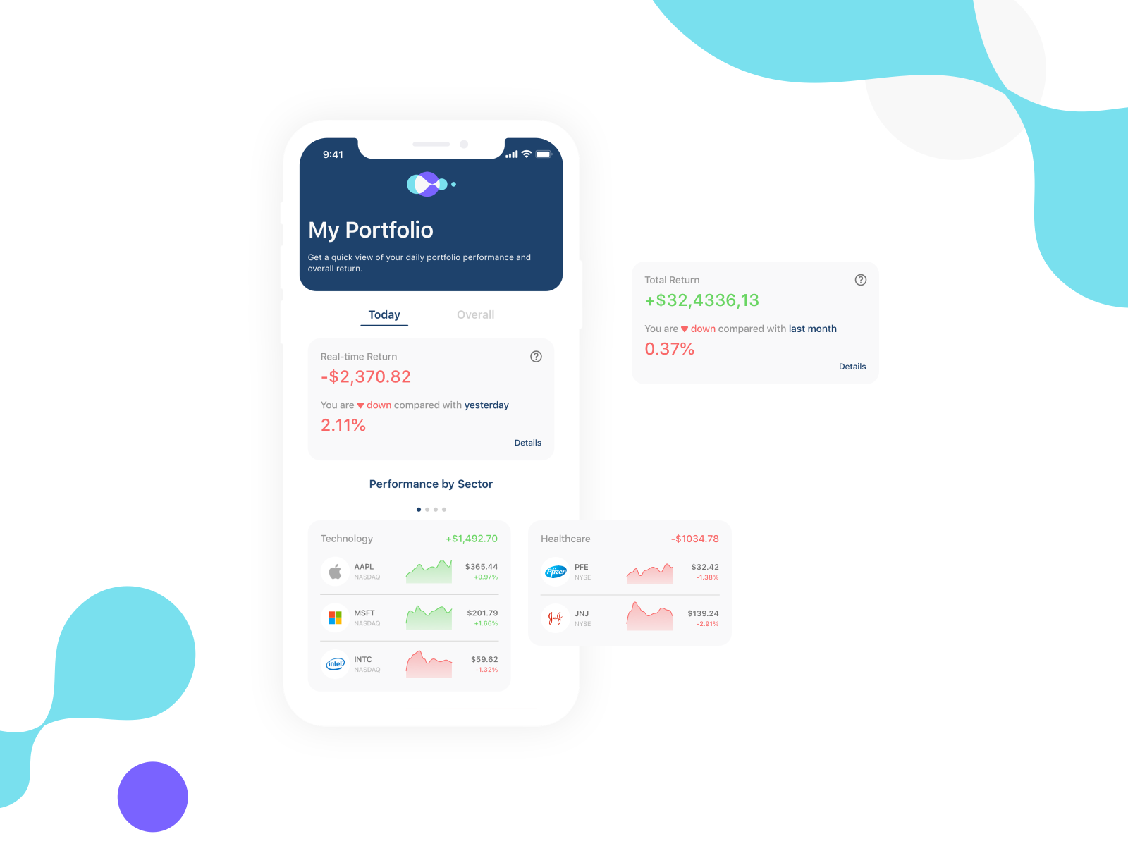 My Stock Portfolio_Mobile Concept by Yan Wu on Dribbble