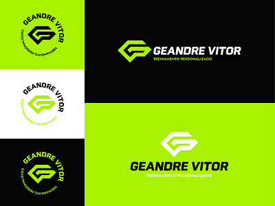 Logo Personal Trainer - Geandre Vitor branding design graphic design gym logo logobranding logotipo personal trainer
