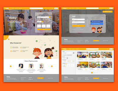 Daycare Booking App booking booking app daycare graphic design ui design ux design web app web app design web apps