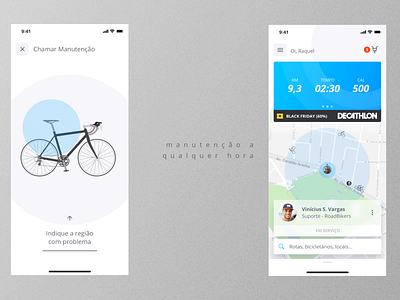 Pedale 05 Manuten O app bike city interaction navigation ui ux ui