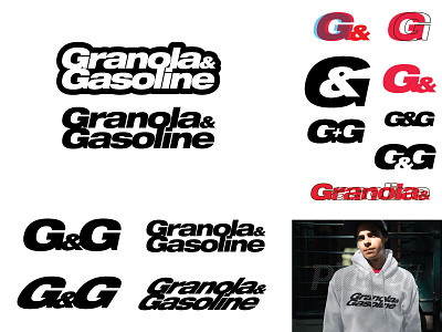 Granola & Gasoline - Logo Concept logotype motorsports outdoors snowmobile