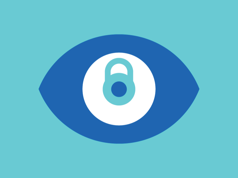 VPN eye illustration lock privacy vpn