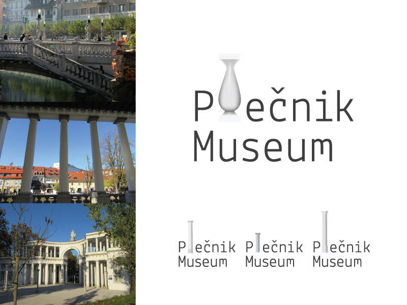 Joze Plecnik Museum Logo a designer in europe slovenia ljubljana columns