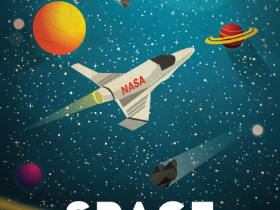 New Vintage Space Print Shot By Alex Asfour On Dribbble