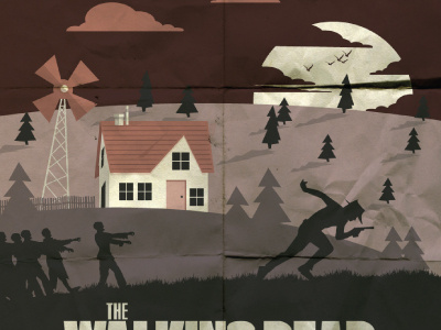 New Walking Dead Print art illustration poster print tv walkingdead