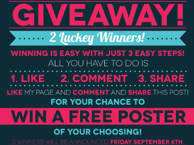 1 Year Anniversary Giveaway ad facebook free giveaway poster win