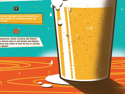 Ultimate Retro Beer Poster art beer facts illustration kickstarter poster print retro screen vintage