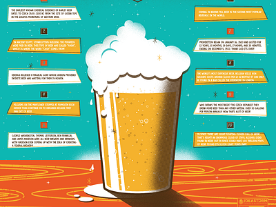 Ultimate Retro Beer Poster art beer facts illustration kickstarter poster print retro screen vintage