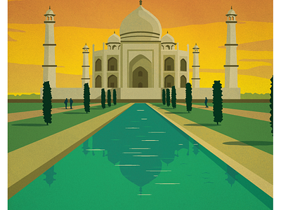 Taj Mahal by Alex Asfour on Dribbble