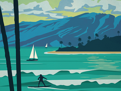 Vintage Maui Poster