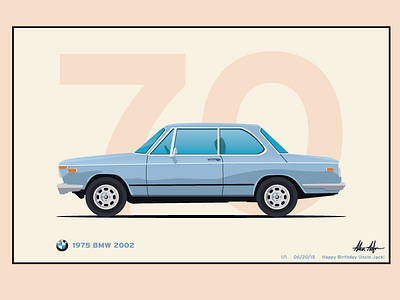 BMW 2002 2002 bmw car design illustration simple type vector