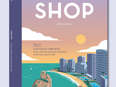 Shop Magazine Lebanon Cover beirut design editorial illustration lebanon shop magazine