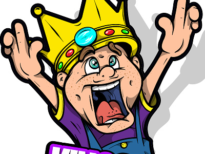 Little King dude illy adobe illustrator art branding character crown drawing illustration king logo vector wacom