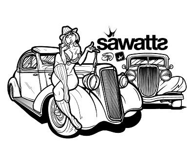 Car Show mafia adobe illustrator branding cars illustrator mafia vector art vector illustration wacom