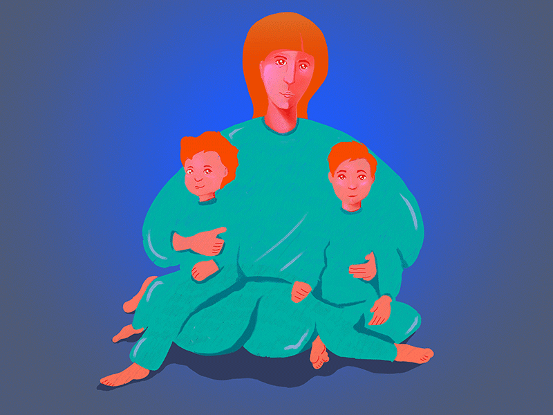 Yawning mother gif illustration yawningmother yawn mother