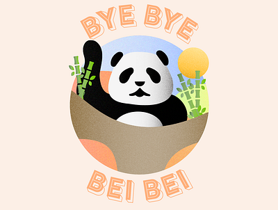 Bye Bye, Bei Bei design illustration vector