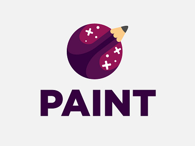 Paint-A new coloring application app ball branding colorful design dribble flat graphic illustration illustrator logo vector