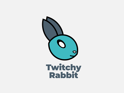 Twitchy Rabbit app branding clean colorful design dribble flat graphic hello dribble icon identity illustration illustrator lettering logo minimal mobile typography vector web