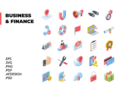 Business & Finance illustrations set PART2