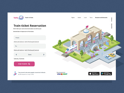 Concept First screen web site 3d affinity city concept creative design figma flat future icons idea illustration isometria isometric isometry landing page site ui web webdesign
