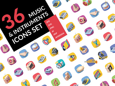Music Color 3d concept creative design dj flat icons idea illustration isometric logo music ui vector web webdesign