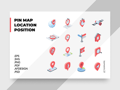 Pin map, Location, position concept creative design flat icon icons illustration isometric label map pin web webdesign
