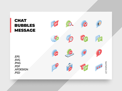 Chat, Bubbles, Message bubbles chat creative design dialog flat icons idea illustration isometric message talk web