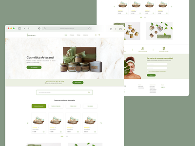 Landing Page | Natural Cosmetics E-commerce