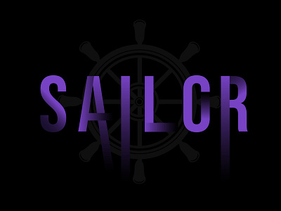 Sailor word logo concept branding graphic design logo design