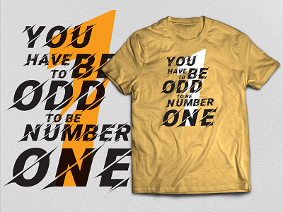 Be Odd _ Golden creative design custom design illustration print design tshirt design