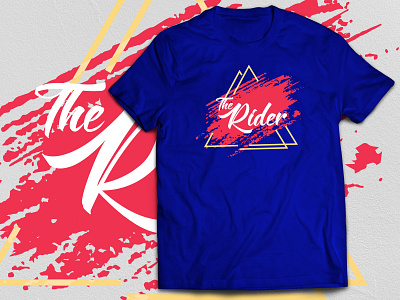 The Rider_ Royal blue creative design illustration print design print on demand tshirt design typography
