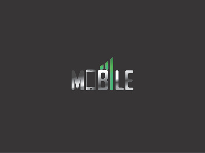 Mobile Word branding design creative design graphic design illustration logo design wordmark