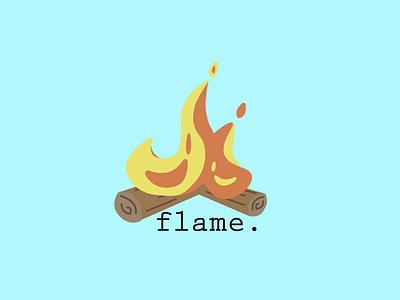 Flame logo dailylogochallenge flame flat logo