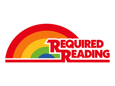 Required reading logo. New group coming soon. logo flat illustrator digital