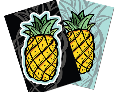 Pineapple sticker