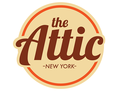 The Attic New York Logo attic branding design graphic design logo
