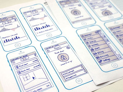 Energy and Navigation energy graph infographic ios iphone nav navigation sketch wireframe