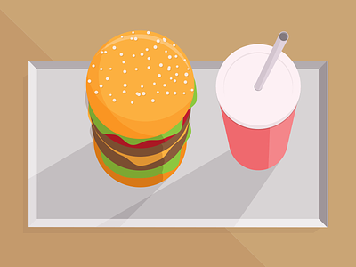Cheeseburger & Shake cheeseburger hamburger illustration shake