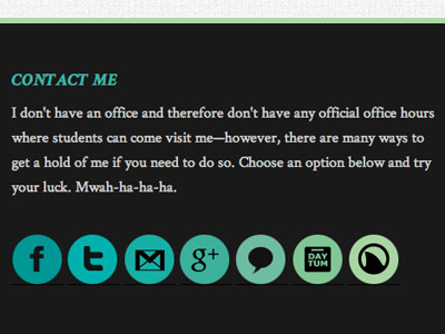 UVU Footer Social Media Links