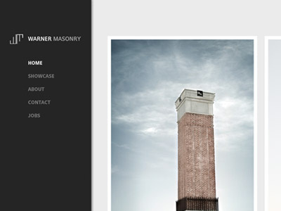 Warner Masonry brick masonry web design