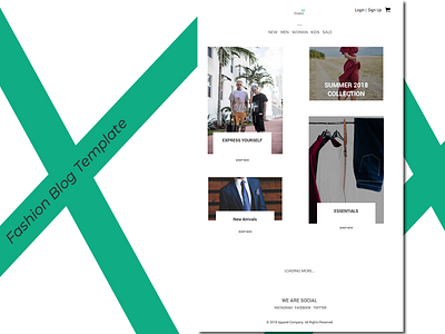 Fashion Blog Template - Concept blog fashion style template