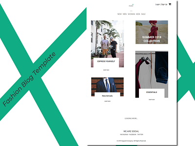 Fashion Blog Template - Concept