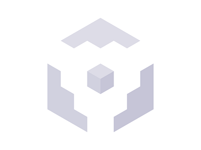 Levitating Box adobe illustrator app box business design flat hexagonal icon isometric linear logo vector