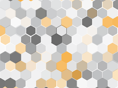 Organic Hexagons adobe illustrator branding design flat hexagon mural organic pattern round corners transparent vector