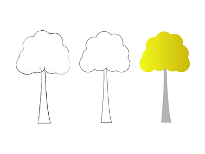 Aspen Tree Creation adobe illustrator aspen drawing flat icon illustration logo mockup tree vector