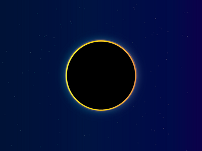 Solar Eclipse adobe illustrator design eclipse flat flat illustration illustration moon science solar space sun syzygy vector